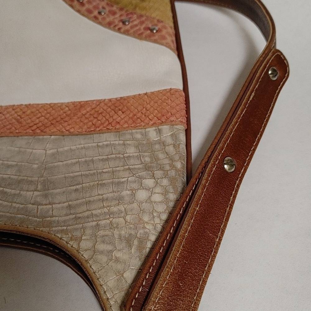 Vintage TOUS Flat Cross Shoulder Cobra & Crocodile Embossed Bag - Picture 10 of 15